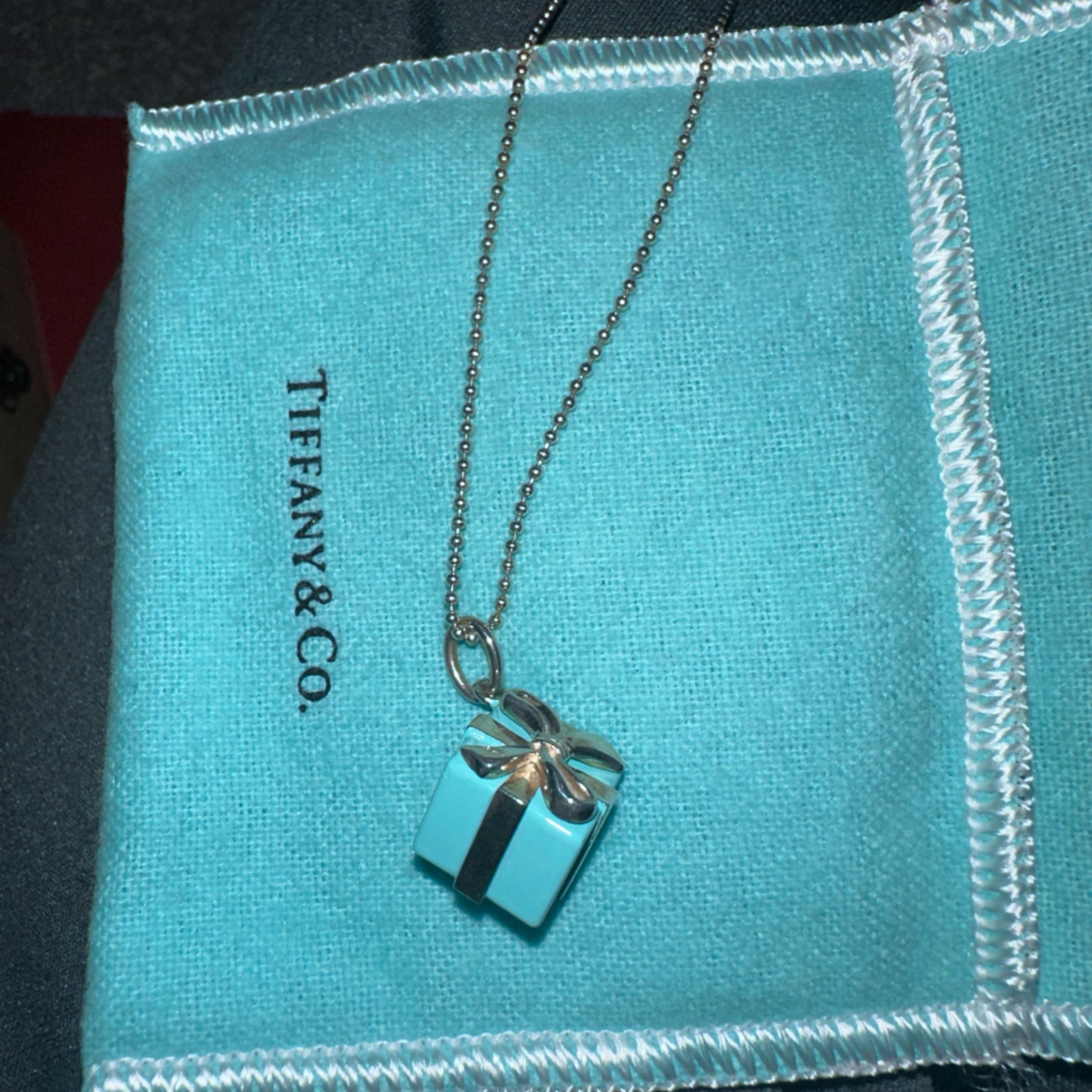 Tiffany Blue Box Charm Necklace